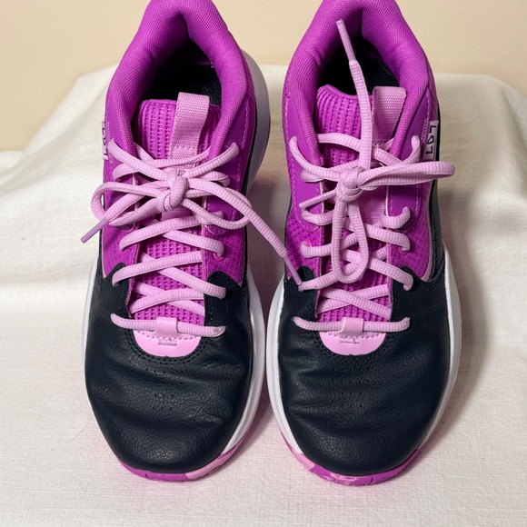 Under Armour Shoes - Under‎ Armour Lockdown 6 Basketball Shoes Pink Black Purple 3028513-103 Youth 6Y